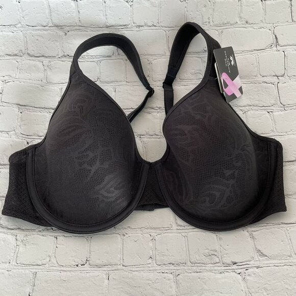 WACOAL AWARENESS CONTOUR BRA 853367 34D BLACK NEW WITH TAGS - Picture 2 of 4